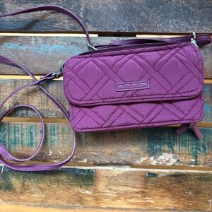 Vera Bradley RFID All in One Crossbody Bag Hawthorn Rose